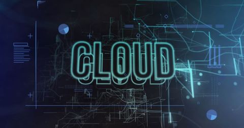 Digital Cloud Technology and Data Visualization - Download Free Stock Images Pikwizard.com