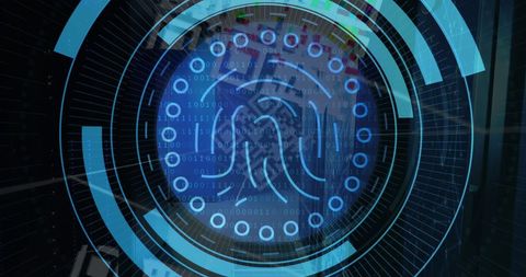 Cyber Security Technology with Digital Fingerprint - Download Free Stock Images Pikwizard.com