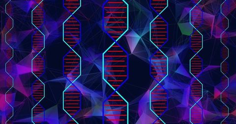 Abstract Geometric Pattern with Neon Hexagonal Lines and Vibrant Colors - Download Free Stock Images Pikwizard.com