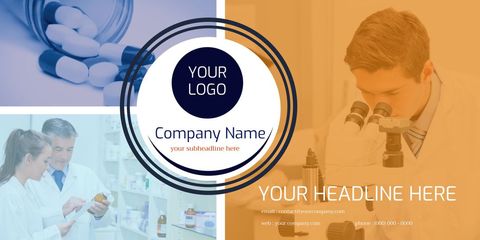 Pharmaceutical Brand Promotion Template Featuring Medical Research - Download Free Stock Templates Pikwizard.com