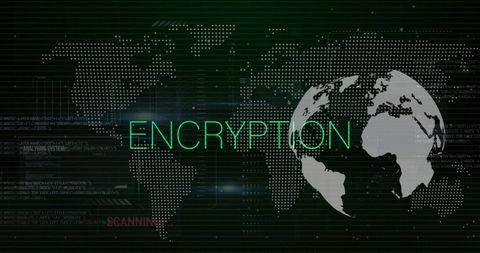 digital encryption on global network with futuristic elements - Download Free Stock Images Pikwizard.com