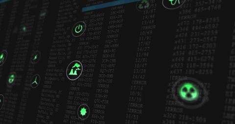 Digital Interface Showing Technology Icons Over Data - Download Free Stock Images Pikwizard.com
