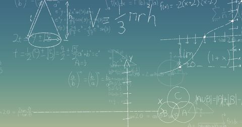 Mathematical Equations on Gradient Background for Educational Concept - Download Free Stock Images Pikwizard.com