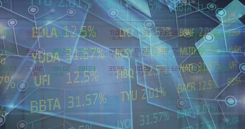 Digital Financial Data Display with Global Network - Download Free Stock Images Pikwizard.com
