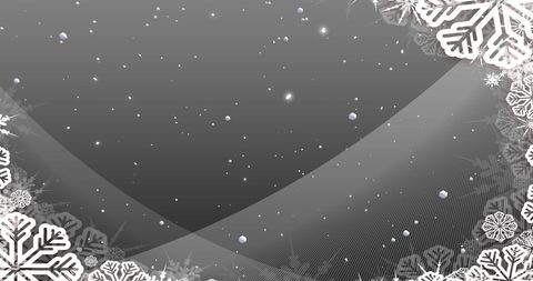 Elegant Winter Snowflakes Overlay on Grey Background