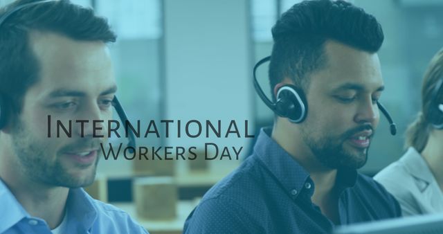 International Workers Day Call Center Team Working - Download Free Stock Images Pikwizard.com