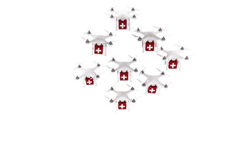 first aid drones illustration on transparent background - Download Free Stock Videos Pikwizard.com