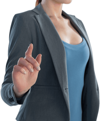 businesswoman's hand interacting with transparent interface - Download Free Stock Videos Pikwizard.com