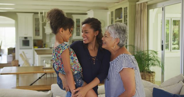 Three Generations Of Women Spending Quality Time At Home - Download Free Stock Images Pikwizard.com