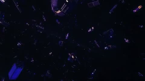 Space Junk Moving Across Low Earth Orbit with Defunct Satellites