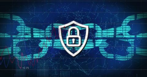 Digital Security Blockchain Encryption Solution Network Concept