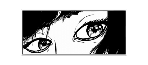 Transparent Manga Eyes Illustration with Emotive Expression - Download Free Stock Videos Pikwizard.com