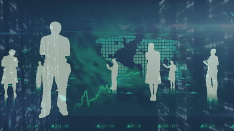 Digital Networking and Data Analytics Concept