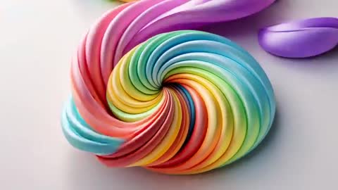 Abstract Rainbow Swirl with Dynamic Rotating Motion and Colorful Gradient