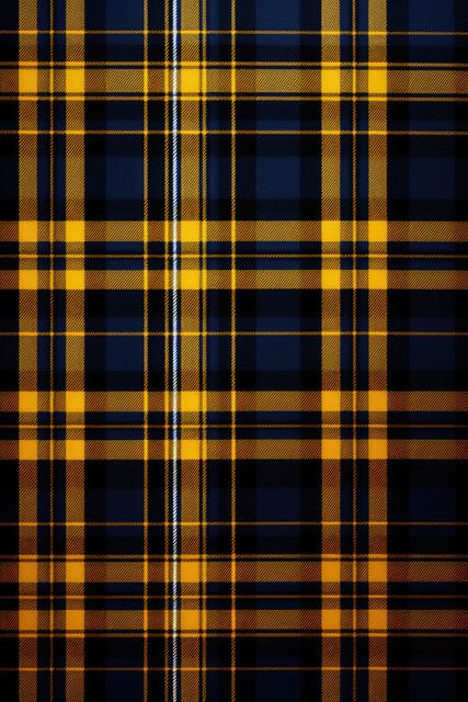 Seamless yellow and blue tartan pattern perfect for use in textile design, fashion, or wallpaper. Ideal for backgrounds, digital prints, and craft materials. Great for adding a traditional Scottish touch to your projects.