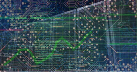 Holographic Code and Graph Overlaid on Circuit Background