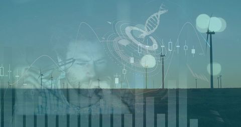 Data-driven wind farm analysis with biotech overlay and analyst double exposure