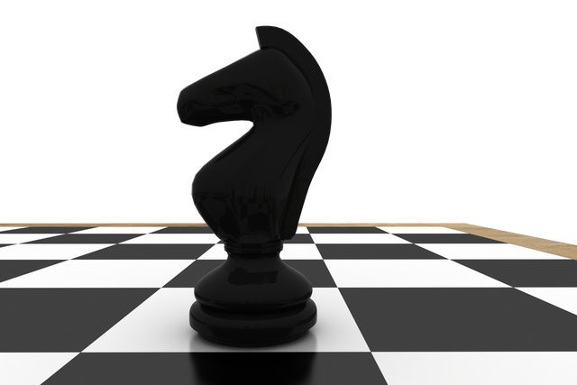 Transparent Black Knight on Chessboard Represents Strategy Game Play - Download Free Stock Videos Pikwizard.com