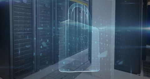 Digital security and data protection in server room