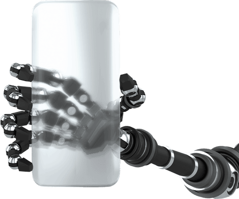 robotic hand gripping transparent glass futuristic elements - Download Free Stock Videos Pikwizard.com
