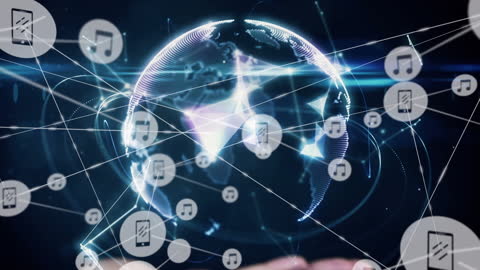 Global Connectivity in Modern Digital Communication Concept