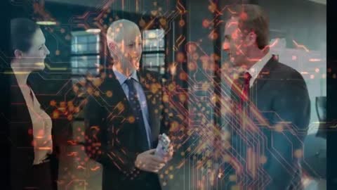 Corporate Team Collaborating on Innovative Digital Solutions in Office