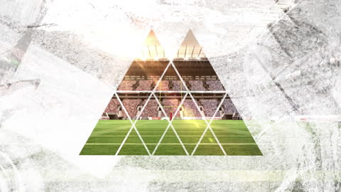 Abstract Stadium Animation with Geometric Shapes