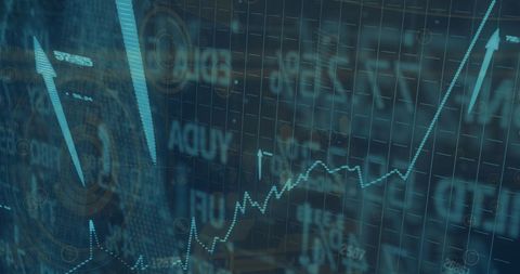 Futuristic Stock Market Analysis with Digital Holograms - Download Free Stock Images Pikwizard.com