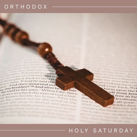 orthodox holy saturday concept with bible and wooden cross - Download Free Stock Templates Pikwizard.com