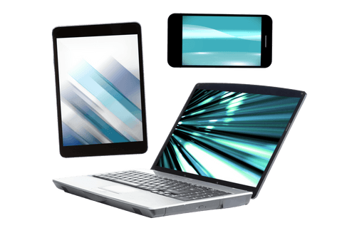 digital devices on transparent background for modern communication - Download Free Stock Videos Pikwizard.com