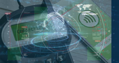 Futuristic Technology and Global Data Integration Concept