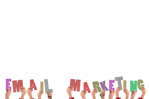 Hands Holding Text 'Email Marketing' on Transparent Background - Download Free Stock Videos Pikwizard.com