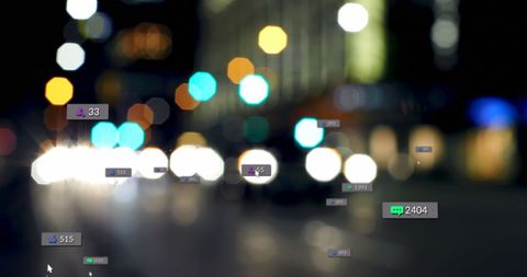 Social Media Analytics Over Blurry Urban Lights - Download Free Stock Images Pikwizard.com