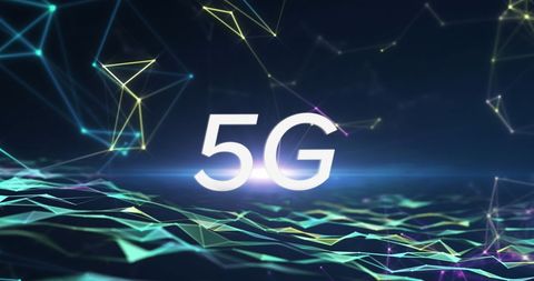 Futuristic Illustration of 5G Technology with Digital Network Connections - Download Free Stock Images Pikwizard.com