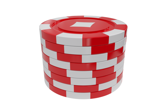 Transparent Stack of Red Gambling Chips with Diamond Symbol - Download Free Stock Videos Pikwizard.com