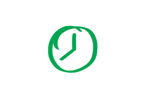 Green Hand-Drawn Clock on Transparent Background - Download Free Stock Videos Pikwizard.com
