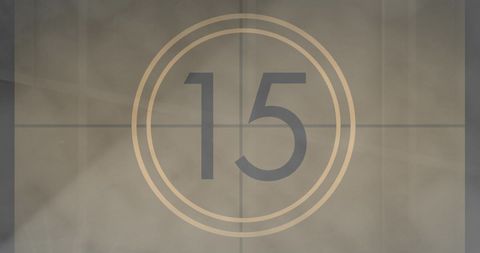 Retro Film Countdown Number 15 on Vintage Screen - Download Free Stock Images Pikwizard.com