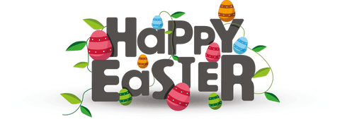 Digital Easter Text with Colorful Eggs on Transparent Background - Download Free Stock Videos Pikwizard.com