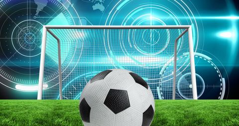 Futuristic Technology Enhances Soccer Experience on Field - Download Free Stock Images Pikwizard.com