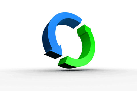 transparent circular blue and green arrows design - Download Free Stock Videos Pikwizard.com