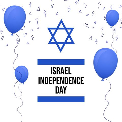 israel independence day celebration with balloons and star of david - Download Free Stock Templates Pikwizard.com