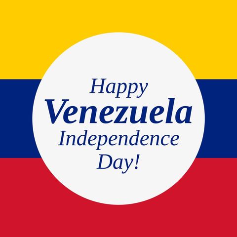 Venezuela Independence Day Celebration with Patriotic Colors