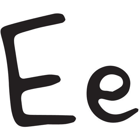 Stylish Ee Lettering on Transparent Background for Typography Projects - Download Free Stock Videos Pikwizard.com