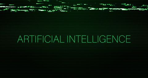 glitch text effect with artificial intelligence concept - Download Free Stock Images Pikwizard.com