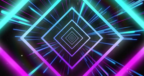 abstract neon light trails converging to vanishing point - Download Free Stock Images Pikwizard.com