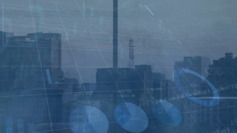 Futuristic Business Growth and Progress Visualization