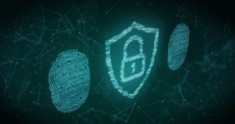Digital Security with Futuristic Fingerprint Verification - Download Free Stock Images Pikwizard.com