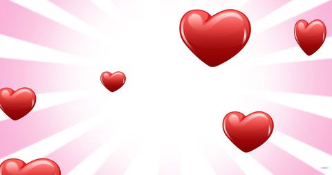 Digital Red Hearts on Pink and White Background - Download Free Stock Images Pikwizard.com