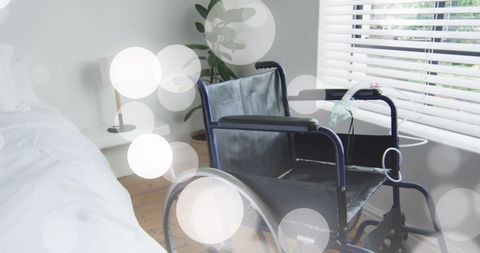 Sunny Room with Wheelchair and Light Effects - Download Free Stock Images Pikwizard.com