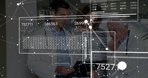 Medical Experts Interacting with Digital Technology and Data